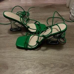 SHEIN wrap around heels